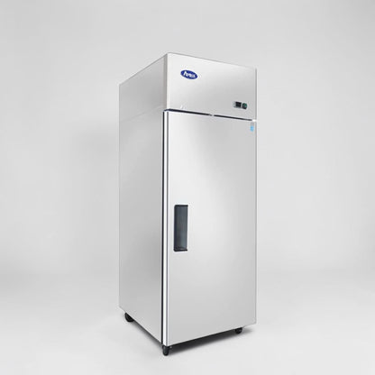 Pristine Condition – Atosa MBF8004GR – 28 3/4" One-Section Solid-Door Reach-In Refrigerator – 21.4 Cu. Ft. – ENERGY STAR® – 115V – Fully Tested & Operational!