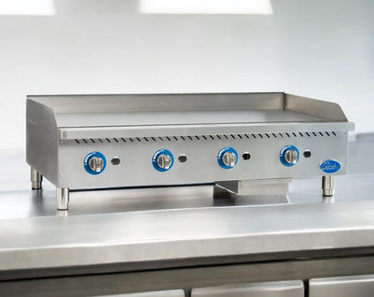Premium Condition – Globe GG48G – 48” Commercial Gas Countertop Griddle – Natural Gas – Fully Tested & Operational!
