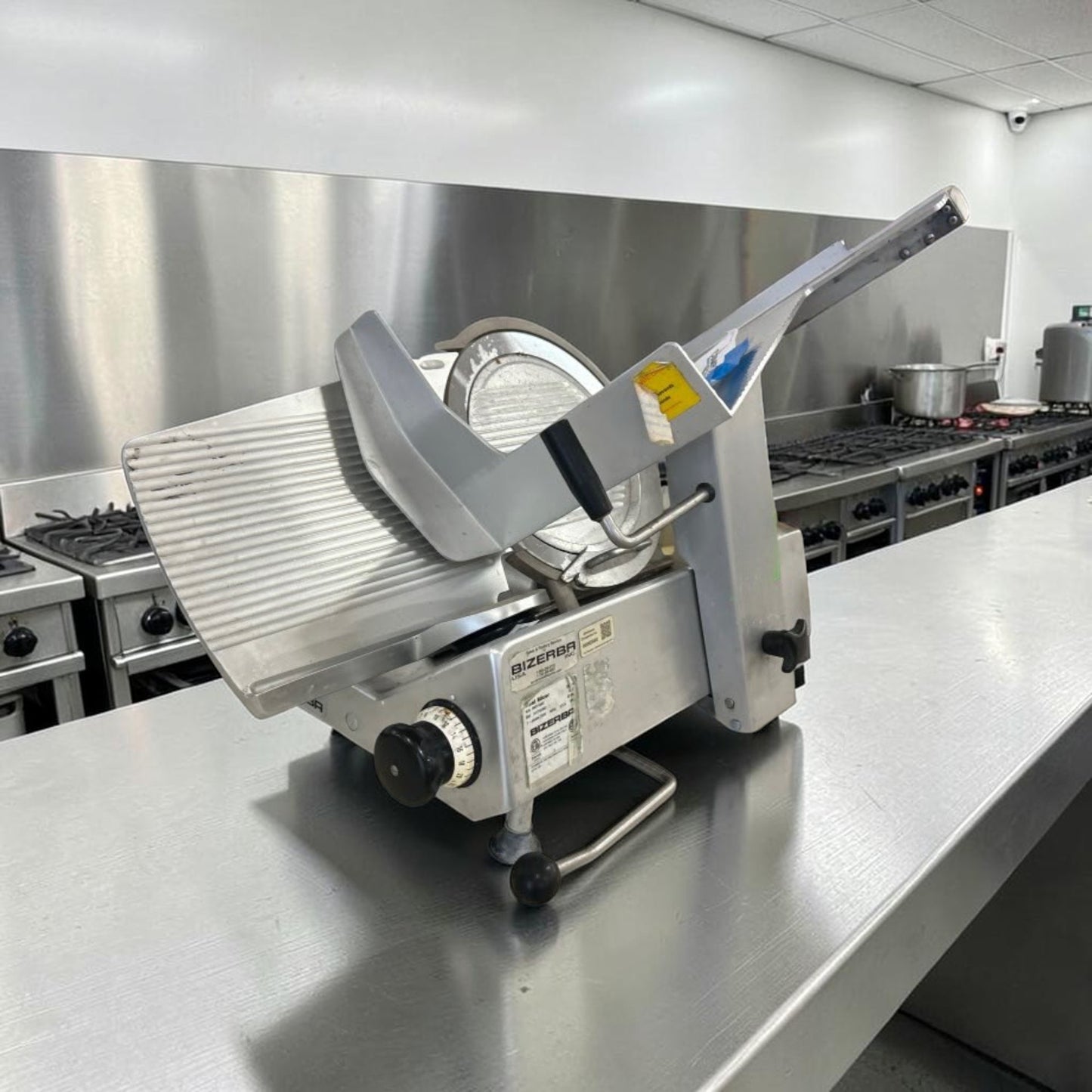 Exceptional Condition – Bizerba GSP H MAX-1 – 13-Inch Maximum Security Manual Gravity Feed Meat Slicer – 1/2 HP – 120V – Fully Tested & Operational!