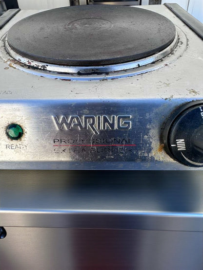 Excellent Condition – Waring WEB300 – Commercial Single Burner Hot Plate – 120V – UL Listed – Fully Tested & Operational!