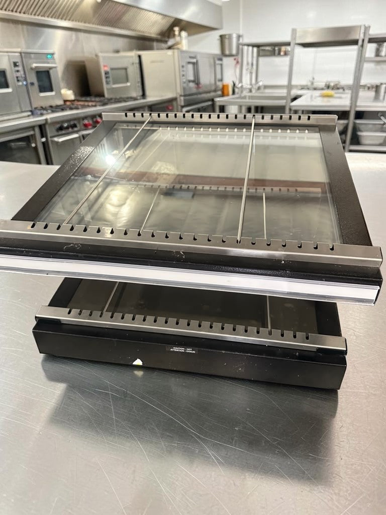 Immaculate Condition – Hatco GR3SDH-27 Glo-Ray® – 27" Self-Service Countertop Heated Glass Display Warmer – 2 Display Levels – 120V – 997W – Fully Tested & Operational!