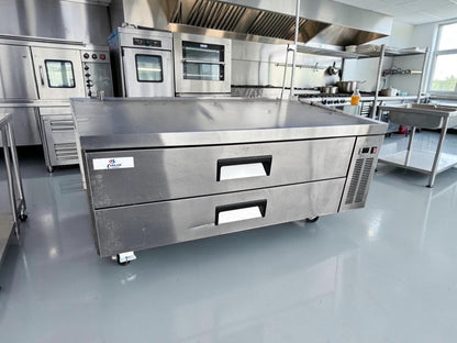 Optimal Condition – Cooler Depot CB60 – 60" Commercial Two-Drawer Refrigerated Chef Base – Heavy-Duty Stainless Steel Top – 115V – NSF-Compliant Design – Fully Tested & Operational!