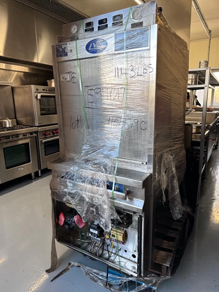 Outstanding Condition – LVO FL14F – 14-Pan Front-Load Commercial Pot, Pan, Bowl & Utensil Washer – 460V 3-Phase – Fully Tested & Operational!
