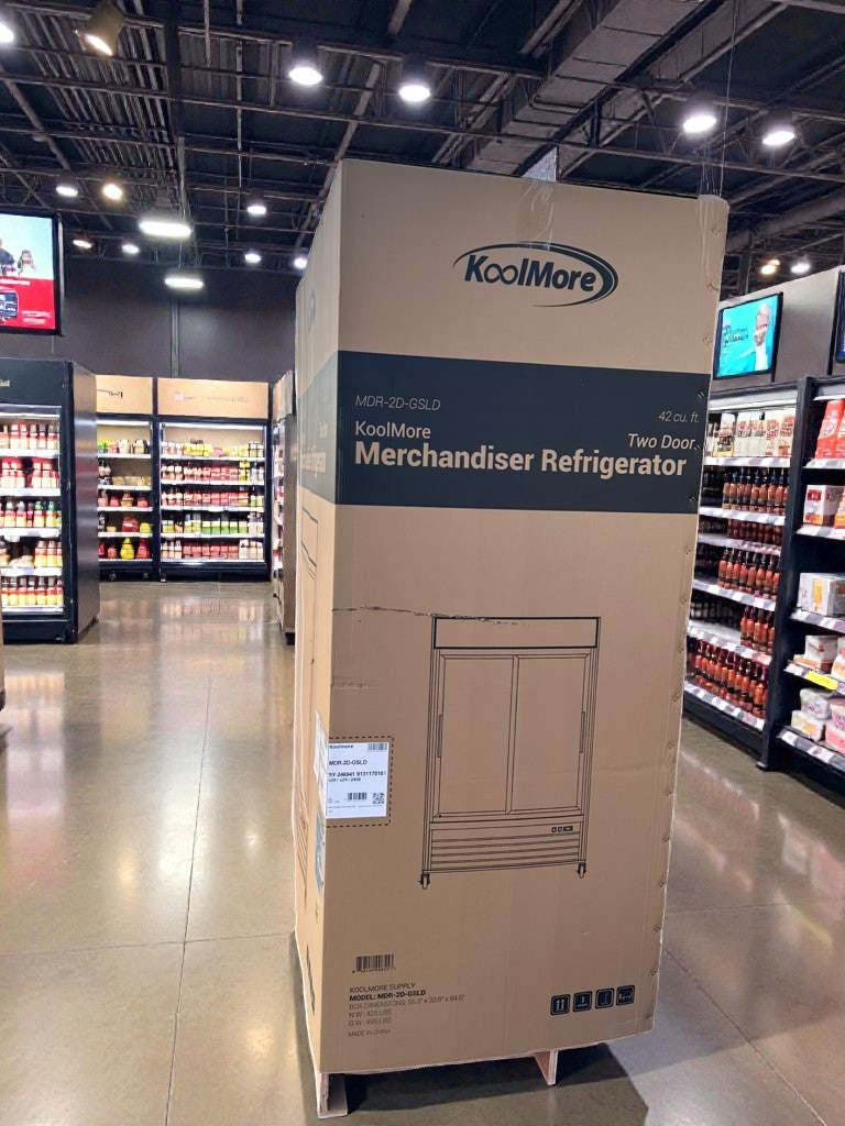 Brand New – Koolmore 53" Two-Door Glass Merchandiser Refrigerator