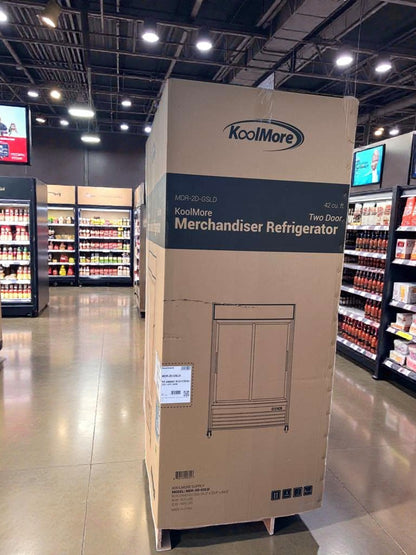 Brand New – Koolmore 53" Two-Door Glass Merchandiser Refrigerator