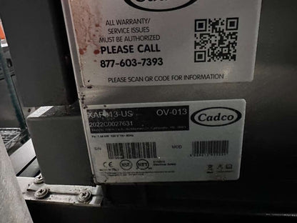 Refined Condition – Cadco OV-013 / XAF-013-US – Commercial Countertop Convection Oven – 120V – NSF & UL Listed – Fully Tested & Operational!