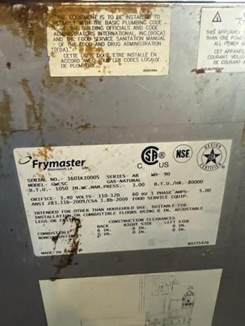 Outstanding Condition – Frymaster GWCSC – Commercial Gas Pasta Cooker – 15 Gallon – Natural Gas – NSF / CSA Listed – Fully Tested & Operational!