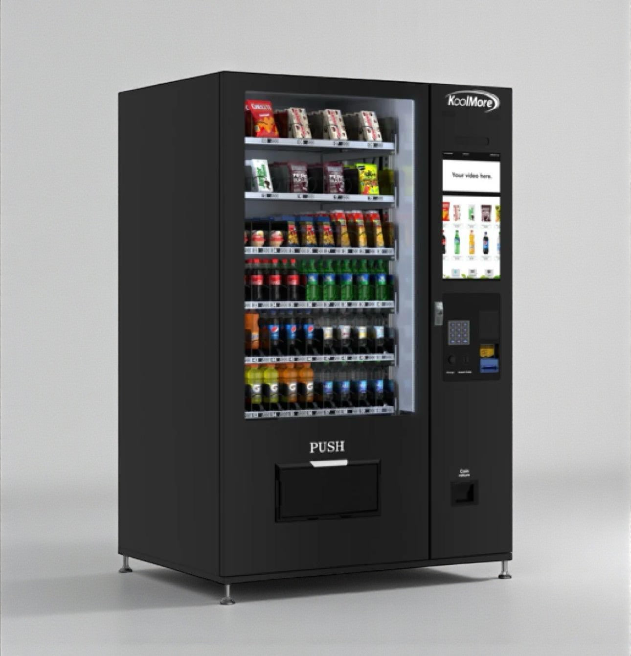Brand New Condition – KoolMore KoolVend Refrigerated Vending Machine (Scratch & Dent)