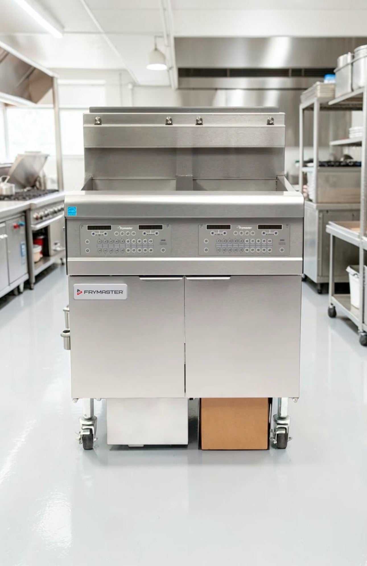 Immaculate Condition – Frymaster FPGL230CA-NG – OCF30™ 2-Vat Natural Gas Fryer – 60 lb Total Capacity – ENERGY STAR® - Fully Tested & Operational!