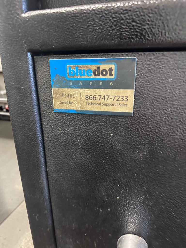 Prime Condition – Blue Dot Safes Commercial Depository Drop Safe – SecuRam ProLogic Digital Lock – Heavy-Duty Cash Drop Safe - Fully Tested & Operational!