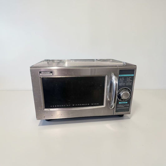 Excellent Condition – Sharp R-21LCFS – Commercial Microwave Oven – 1000W – Stainless Steel – UL Listed – Fully Tested & Operational!