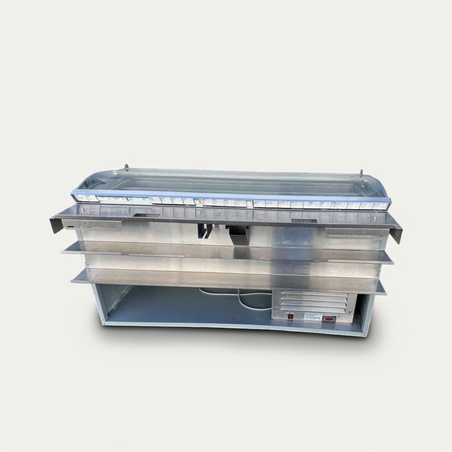 Excellent Condition – Commercial Refrigerated Deli Display Case – Glass Sneezeguard – Sandwich / Prep Service Station – Fully Tested & Operational!