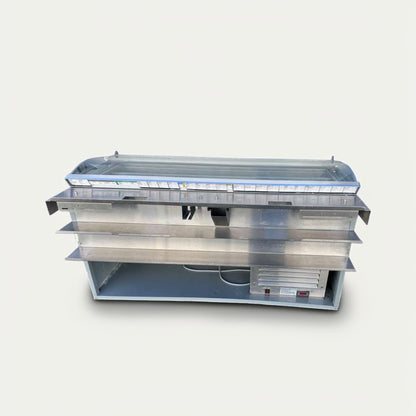 Excellent Condition – Commercial Refrigerated Deli Display Case – Glass Sneezeguard – Sandwich / Prep Service Station – Fully Tested & Operational!