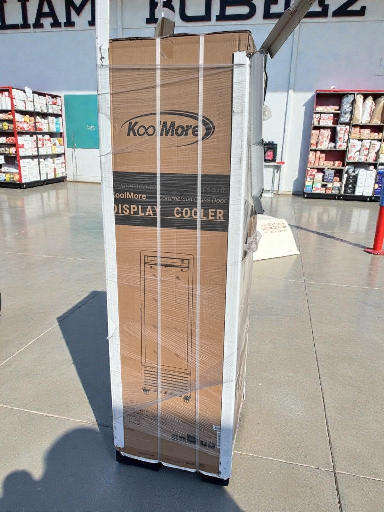 Brand New – KoolMore Commercial Glass Door Display Refrigerator (Scratch & Dent)