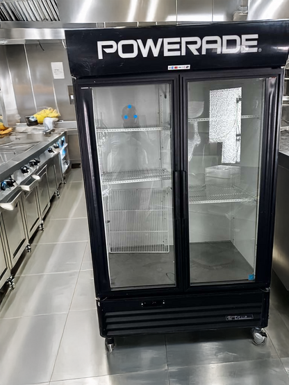 Exceptional Condition – True GDM-43EM Commercial Glass Door Merchandiser Refrigerator – 2 Door Display Cooler – 115V – Fully Tested & Operational!