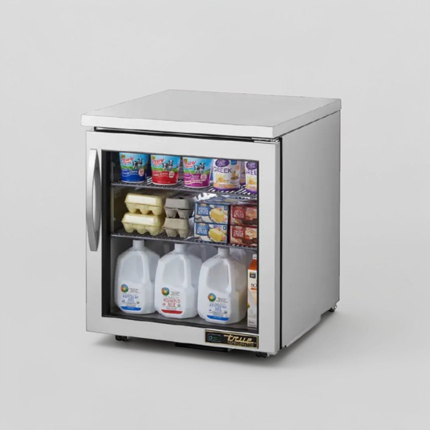 Superior Condition – True TUC-27G-HC – Commercial Undercounter Glass Door Refrigerator – 27” One Section – Stainless Steel – 115V – Fully Tested & Operational!