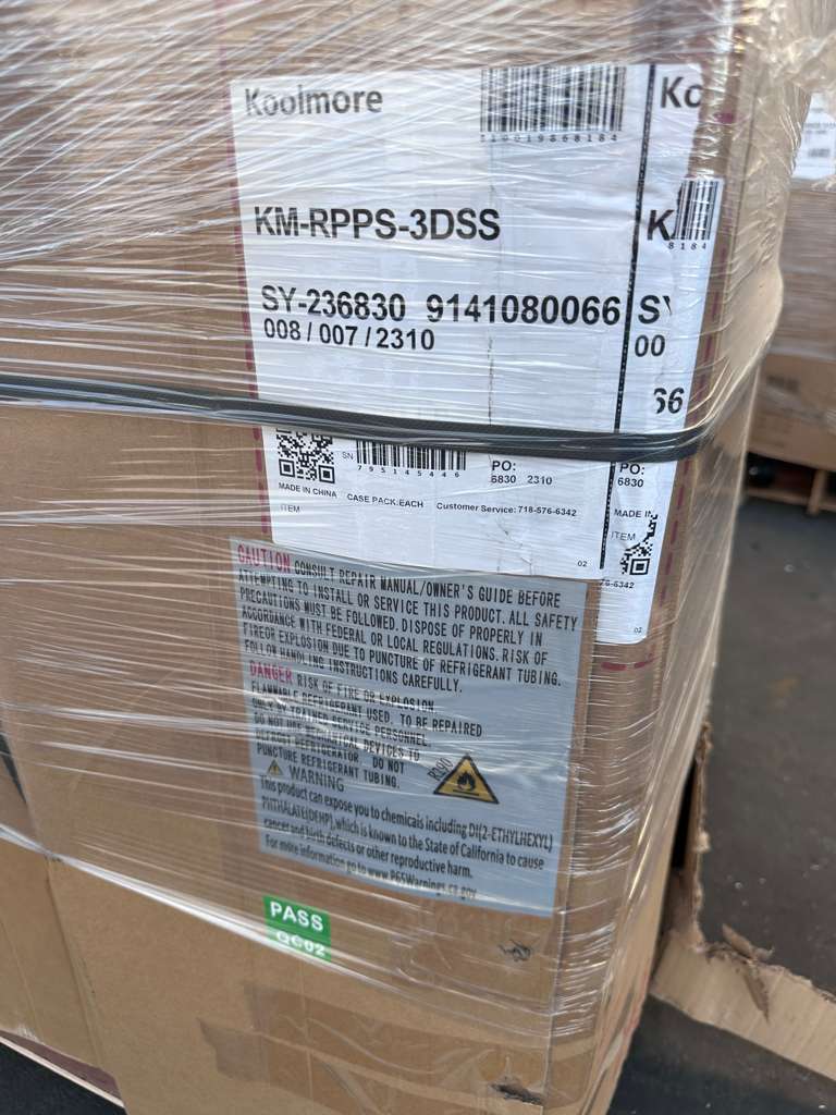 Brand New – Scratch & Dent –  Koolmore 92" Three Door Pizza Prep Refrigerator