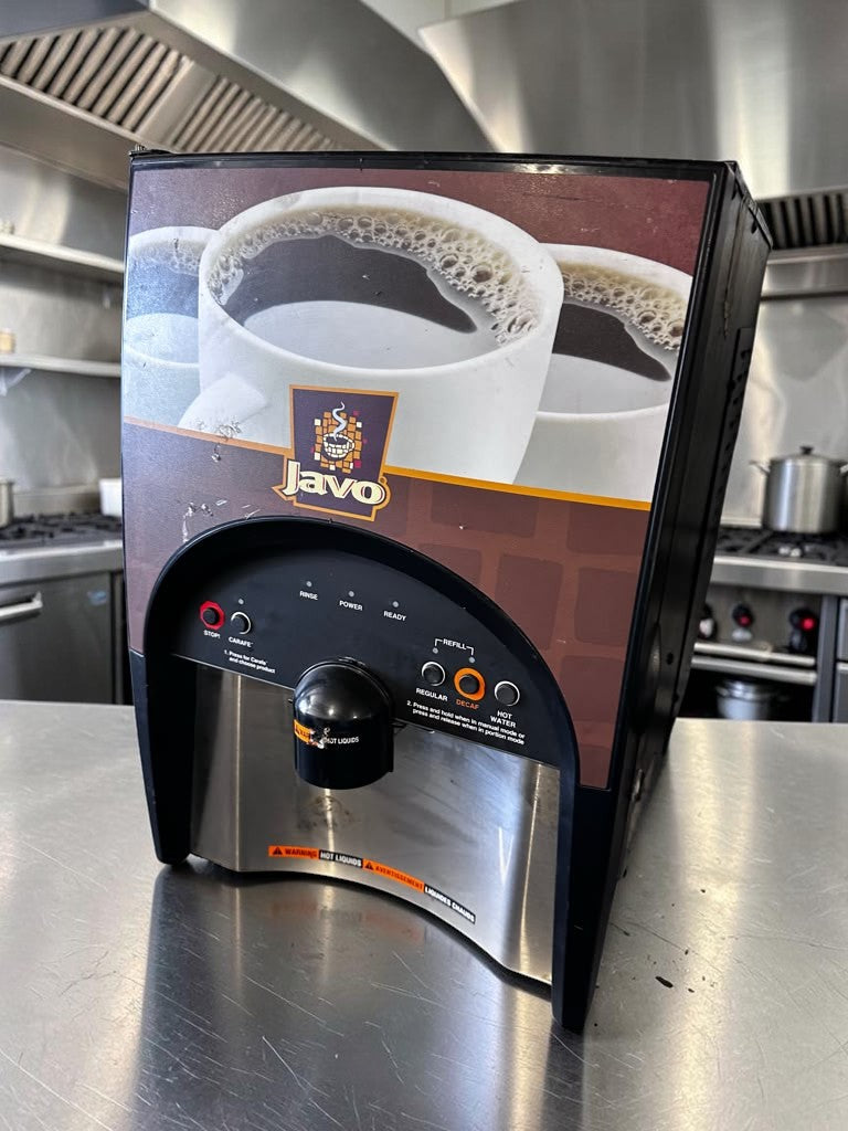High-Grade Condition – BUNN LCC-2 LP Javo – Low-Profile Two-Product Liquid Coffee Dispenser – Chilled Cabinet – Hot Water Dispensing – 120V – Fully Tested & Operational!