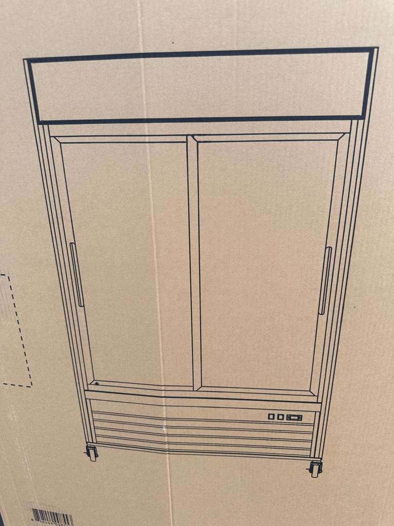 Brand New – Koolmore 53" Two-Door Glass Merchandiser Refrigerator