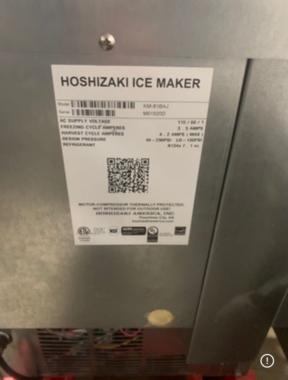 Refined Condition – Hoshizaki Commercial Ice Maker - 115V / Single Phase - Fully Tested & Working!