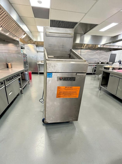 Prime Condition – Vulcan 1VEG35M – 35–40 lb. Commercial Natural Gas Floor Fryer – 70,000 BTU – ENERGY STAR® – Fully Tested & Operational!
