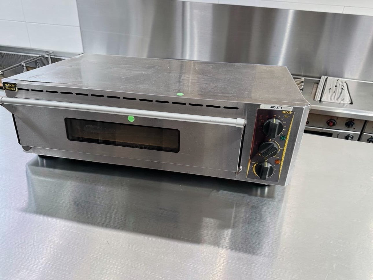 Elite Condition – Equipex SODIR PZ4302D – Countertop Electric Pizza Oven – Single Deck Fire Brick Stone Oven – 120V – 5700W – ETL Listed – Fully Tested & Operational!