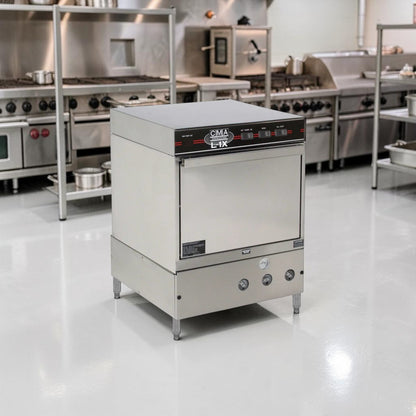 Well-Maintained Condition – CMA Dishmachines L-1X W/HTR – 24″ Low-Temperature Undercounter Dishwasher – 30 Racks/Hour, 115V – Fully Tested & Operational!
