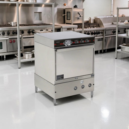 Well-Maintained Condition – CMA Dishmachines L-1X W/HTR – 24″ Low-Temperature Undercounter Dishwasher – 30 Racks/Hour, 115V – Fully Tested & Operational!