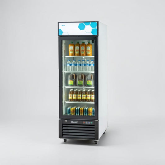 Excellent Condition – Migali C-23RM-HC – 27" One-Section Glass Door Merchandiser Refrigerator – 23 Cu. Ft. – R290 – 115V – Fully Tested & Operational!