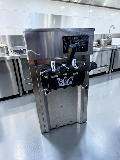 Like-New Condition – VEVOR ZM-A168 – Commercial Countertop Soft Serve Ice Cream Machine – 2+1 Flavor – 5 Gal/H – 110V – 1200W – Fully Tested & Operational!