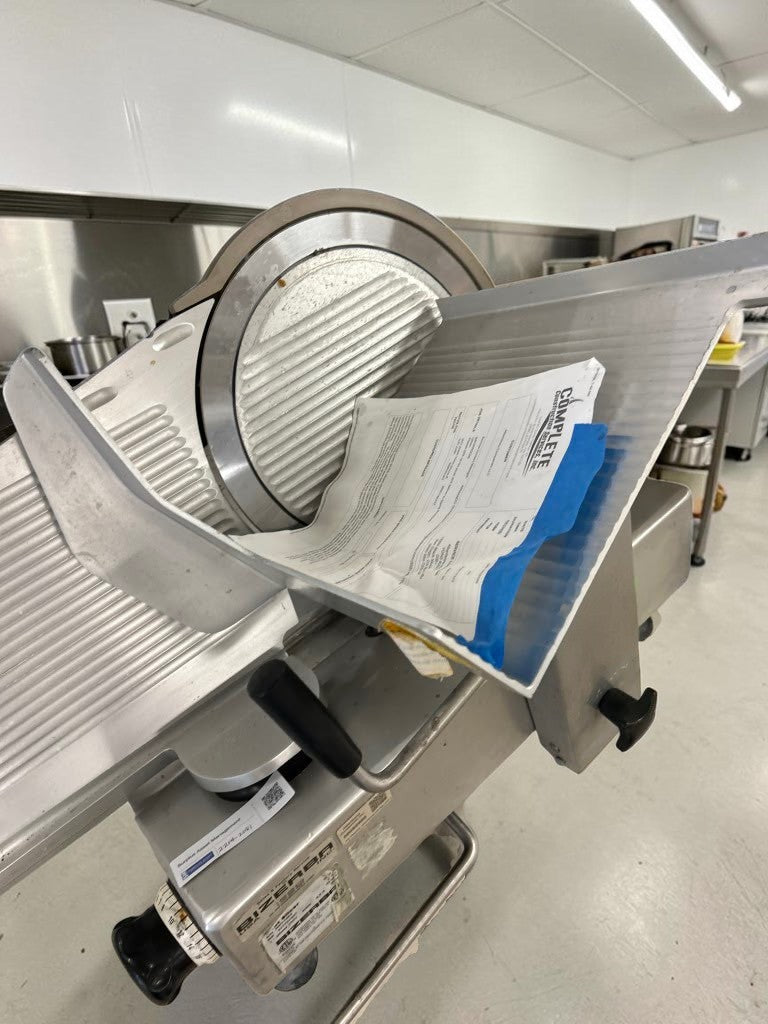 Exceptional Condition – Bizerba GSP H MAX-1 – 13-Inch Maximum Security Manual Gravity Feed Meat Slicer – 1/2 HP – 120V – Fully Tested & Operational!