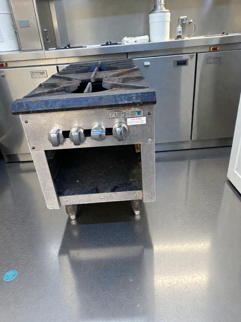 Outstanding Condition – Commercial 2-Burner Gas Hot Plate Range – Heavy-Duty Cast Iron – NSF Style – Fully Tested & Working!