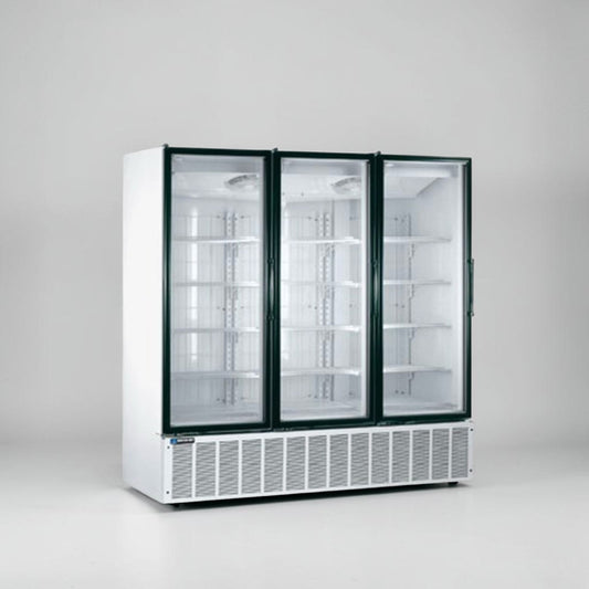 Superior Condition – Master-Bilt BLG-74HM – 70 Cu. Ft. Commercial 3-Door Glass Display Freezer Merchandiser – Bottom-Mount Refrigeration – 208-230V – Fully Tested & Operational!