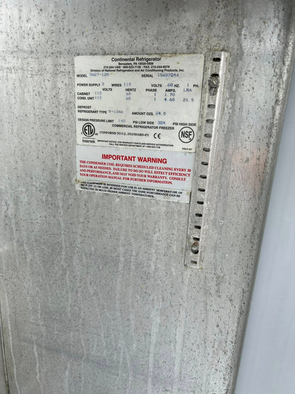 Outstanding Condition – Continental SW27-12M – Mighty Top Refrigerated Sandwich Prep Unit – 27" Wide – 7.4 Cu. Ft. – UL & NSF Listed – Fully Tested & Operational!