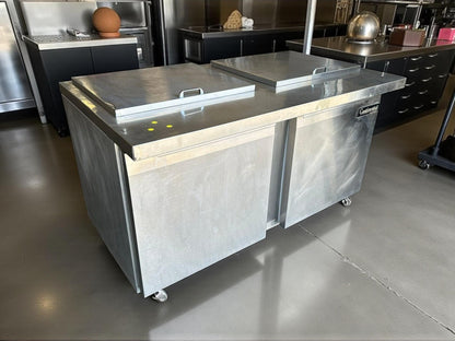 Exceptional Condition – Continental Refrigerator SW60-24M – 60” Stainless Steel Refrigerated Worktop / Sandwich Prep Table – 115V – Fully Tested & Operational!