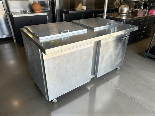 Exceptional Condition – Continental Refrigerator SW60-24M – 60” Stainless Steel Refrigerated Worktop / Sandwich Prep Table – 115V – Fully Tested & Operational!