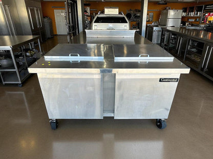 Exceptional Condition – Continental Refrigerator SW60-24M – 60” Stainless Steel Refrigerated Worktop / Sandwich Prep Table – 115V – Fully Tested & Operational!