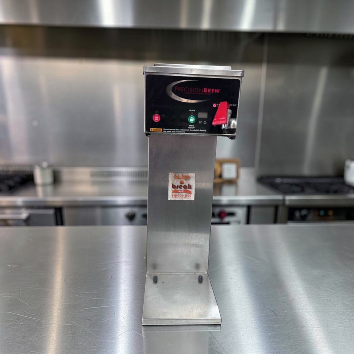 Superb Condition – Grindmaster B-SAP PrecisionBrew Coffee Brewer – Dual Airpot – Automatic – 120V Commercial Stainless Steel – Fully Tested & Operational!