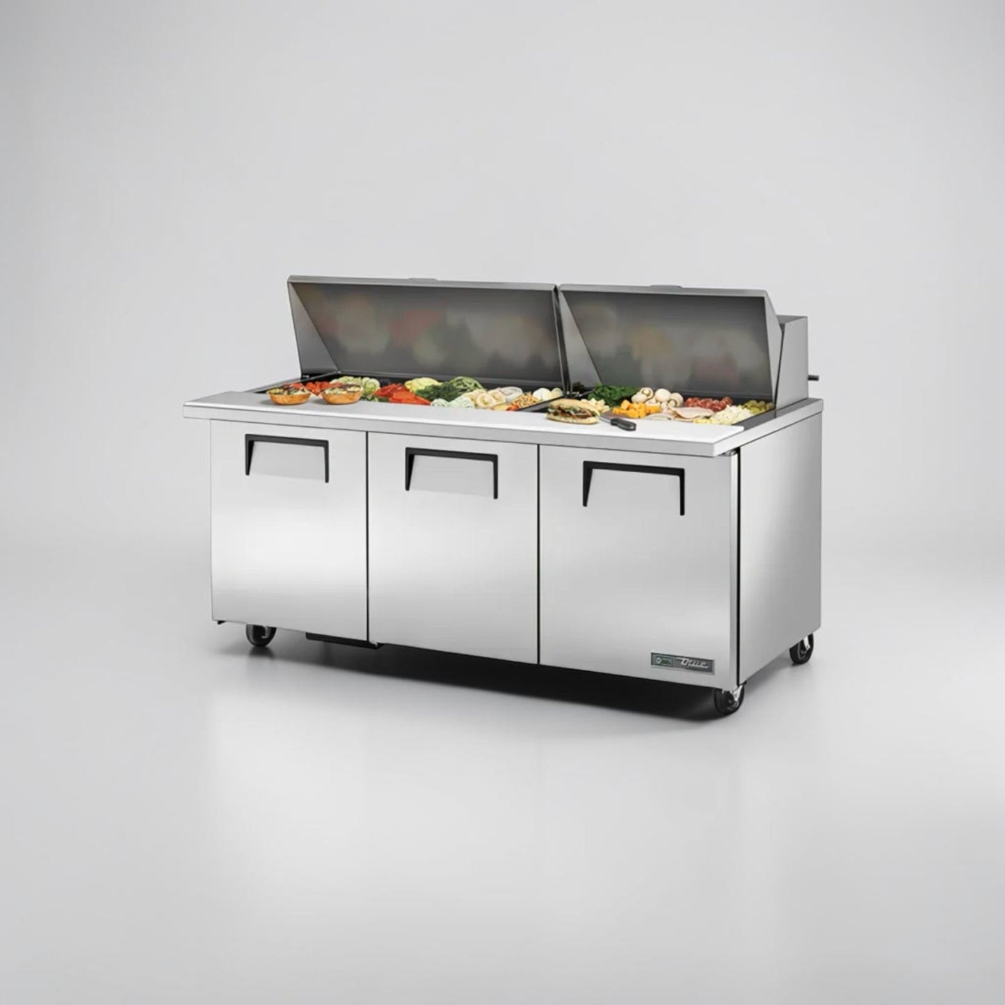 Exceptional Condition – True TSSU-72-30M-B-ST-HC 72” Mega Top Sandwich / Salad Prep Table – Refrigerated Base – 115V – Fully Tested & Operational!