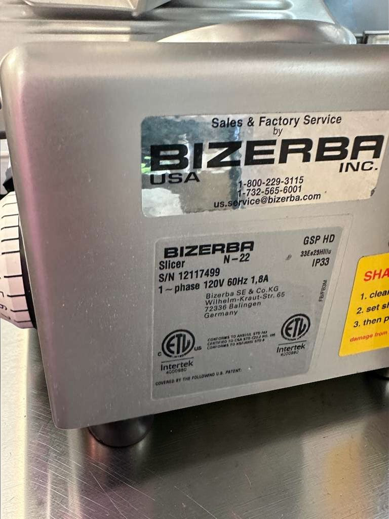 Exceptional Condition – Bizerba N-22 – Commercial Automatic Deli Meat & Cheese Slicer – 120V – Fully Tested & Operational!