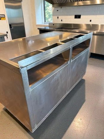 Exceptional Condition – Stainless Steel Work Table with Under Cabinet Storage – 57" x 31" x 38" – Mobile Commercial Prep / Service Cabinet – Fully Inspected & Ready for Use!