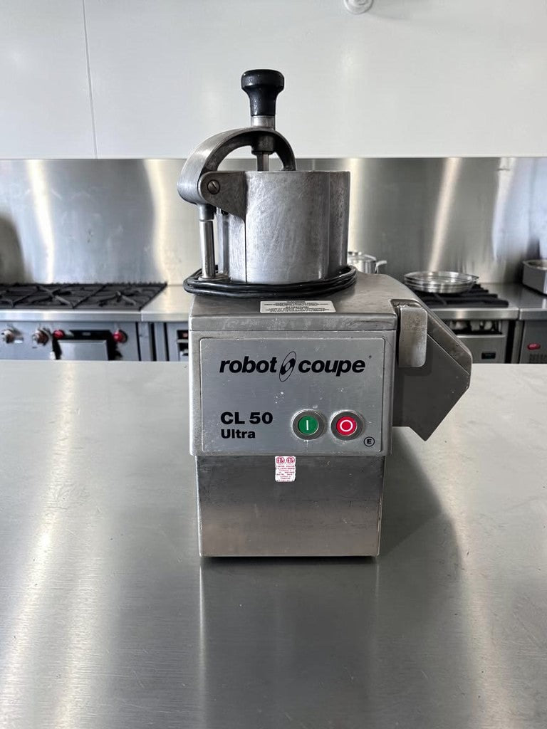 Immaculate Condition – Robot Coupe CL50E Ultra – Continuous Feed Commercial Food Processor – 2 Discs Included – 1 1/2 HP – 120V – ETL Listed – Fully Tested & Operational!