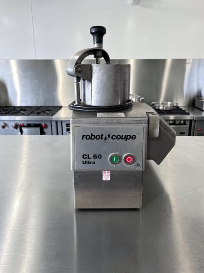 Immaculate Condition – Robot Coupe CL50E Ultra – Continuous Feed Commercial Food Processor – 2 Discs Included – 1 1/2 HP – 120V – ETL Listed – Fully Tested & Operational!