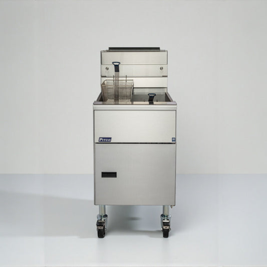 Outstanding Condition – Pitco Commercial Gas Floor Fryer  - Natural Gas - Fully Tested & Working!