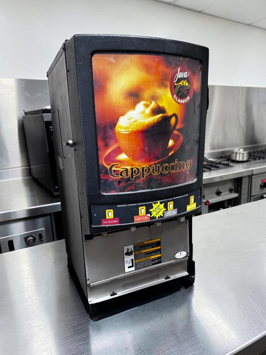 Outstanding Condition – Grindmaster PIC4 – Commercial 4-Flavor Cappuccino & Hot Powder Beverage Dispenser – 3.5-Gallon Tank – 120V – NSF & UL Listed – Fully Tested & Operational!