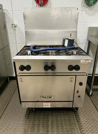 Top-Tier Condition – Vulcan 36C-6BN 36" Commercial Gas Range w/ Oven – Natural Gas – Fully Tested & Working!