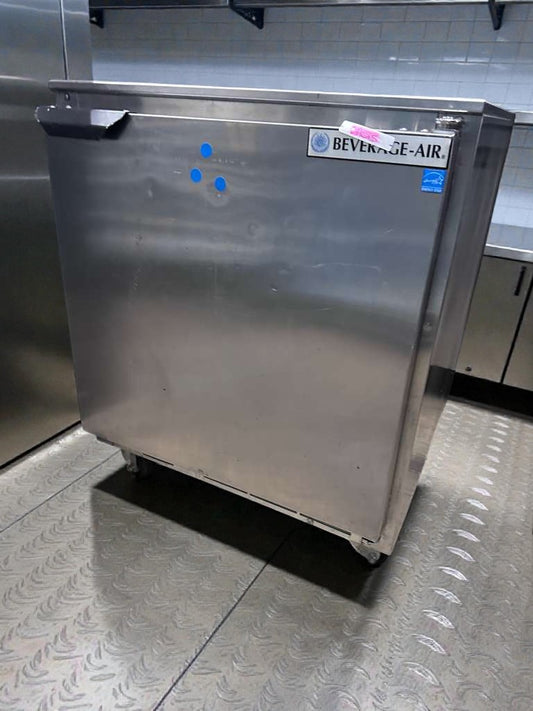 Refined Condition – Beverage-Air Undercounter Commercial Refrigerator – Stainless Steel – UL Listed – Fully Tested & Operational!