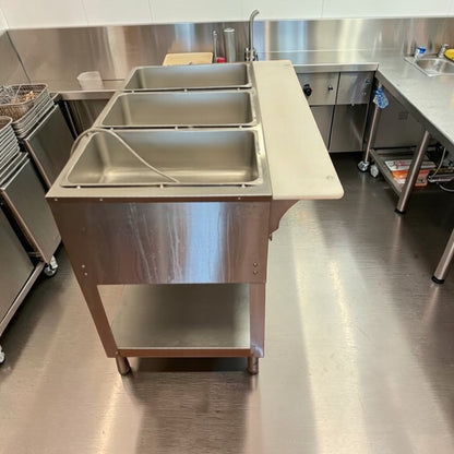 Superior Condition – Duke E303 Aerohot Electric 3 Compartment Steam Table – Stainless Steel Commercial Food Warmer – Fully Tested & Operational!
