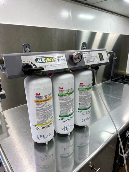 Flawless Condition – 3M SW3-PLUS Beverage & Ice Water Filtration System – Commercial Triple Cartridge – Fully Tested & Operational!