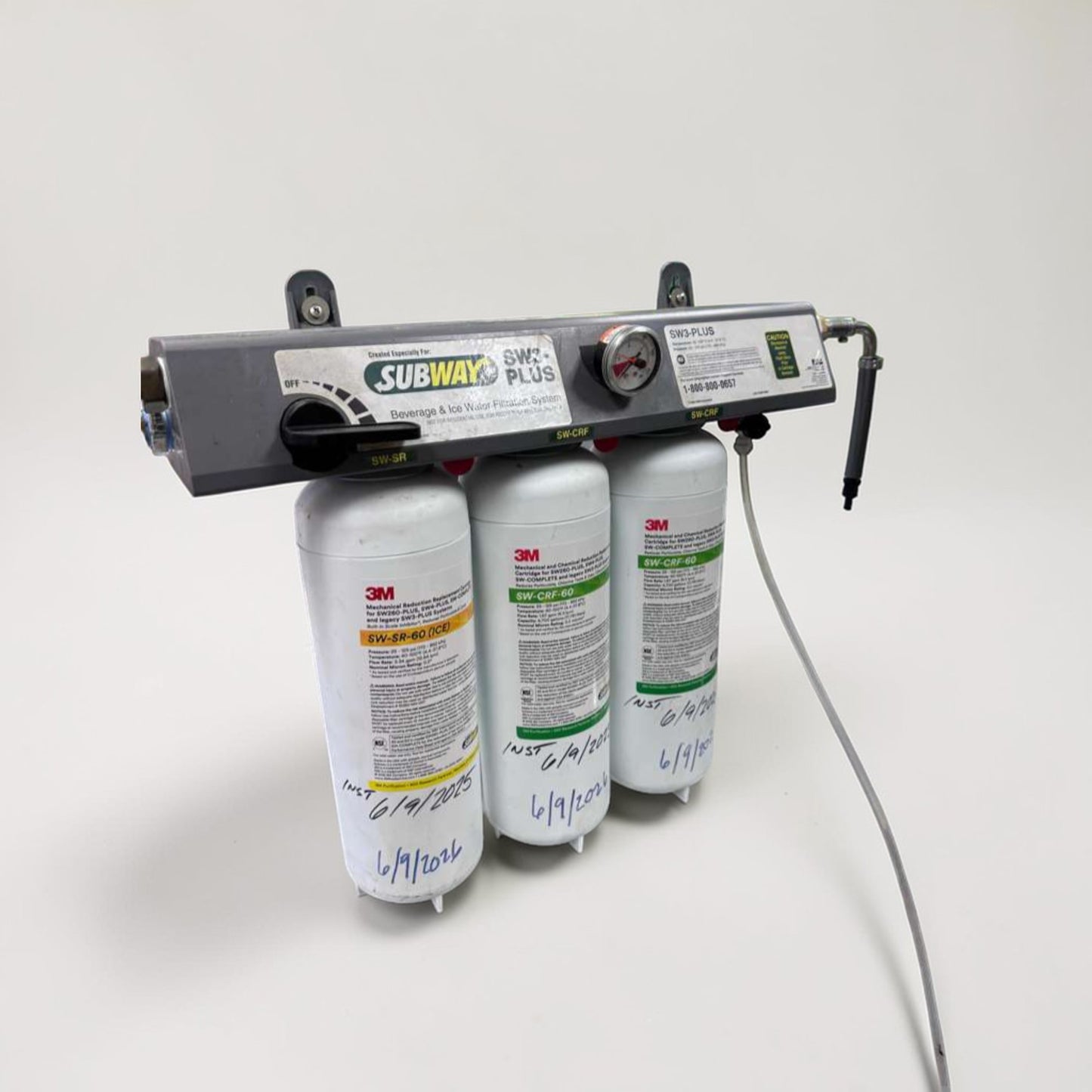 Flawless Condition – 3M SW3-PLUS Beverage & Ice Water Filtration System – Commercial Triple Cartridge – Fully Tested & Operational!